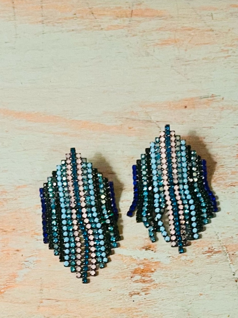 FMG Blue Millenial Diamonds Earrings